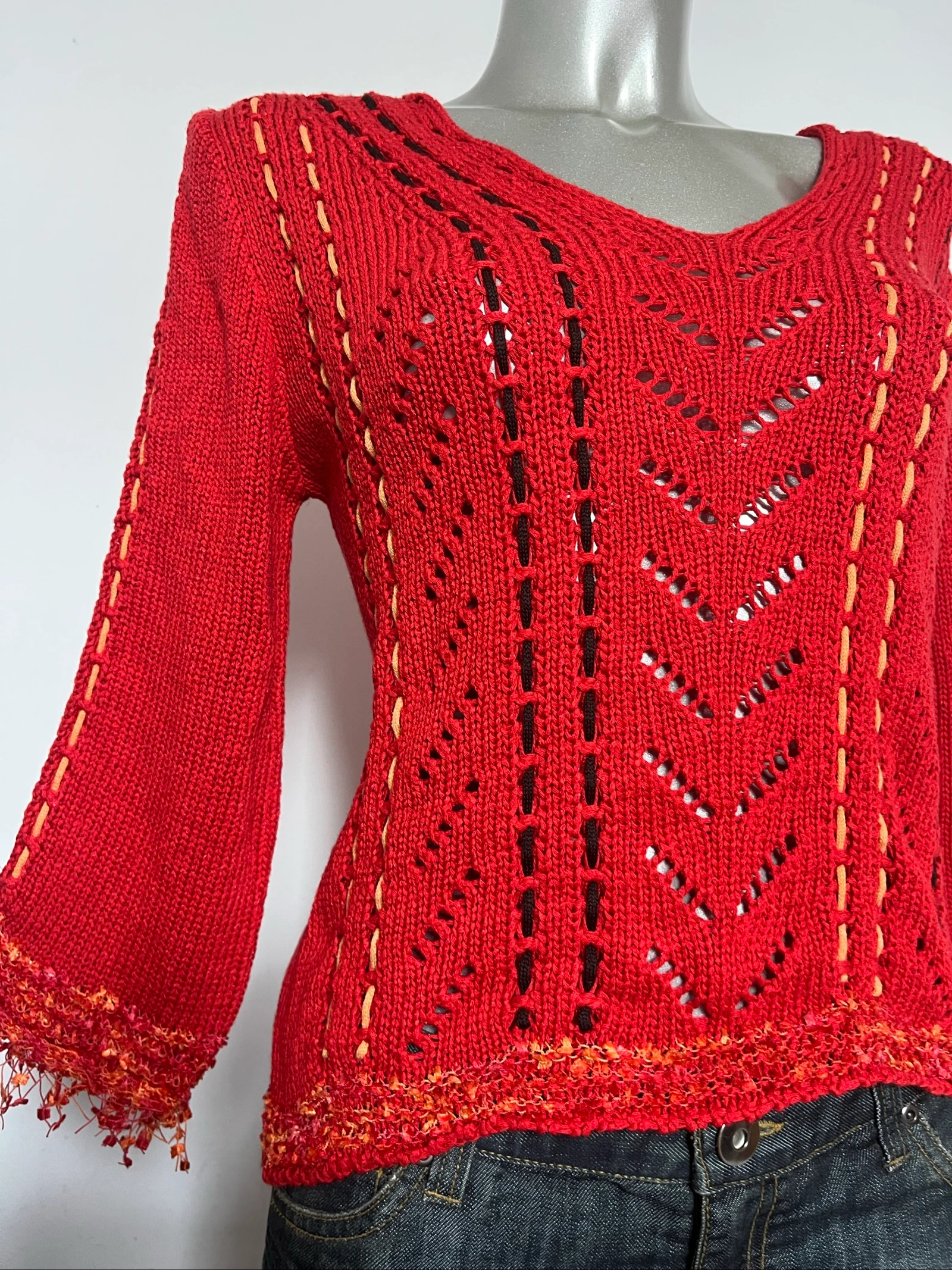 Suéter ajourado Y2K❤️2000s top vintage – photo 5